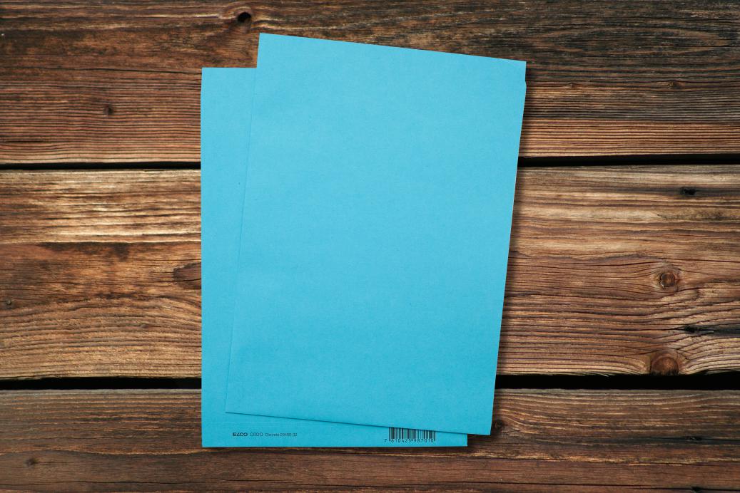 Ordnungsmappen 220x310 mm Intensivblau 120 g/qm